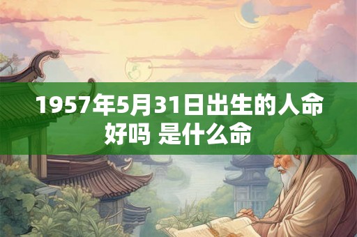 1957年5月31日出生的人命好吗 是什么命 1957年5月31日出生的人命好吗 是什么命