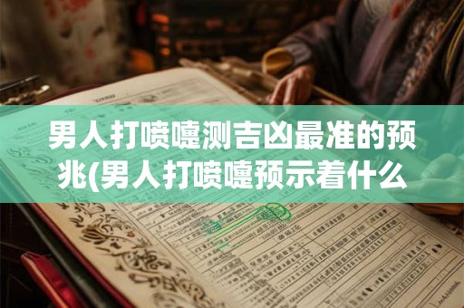 男人打喷嚏测吉凶最准的预兆(男人打喷嚏预示着什么？最准的吉凶预兆？)