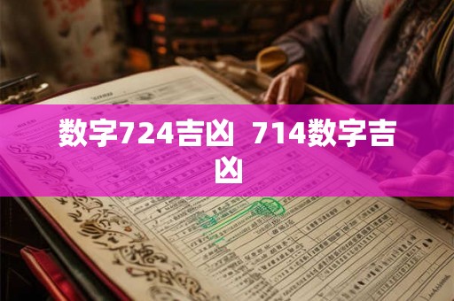 数字724吉凶  714数字吉凶