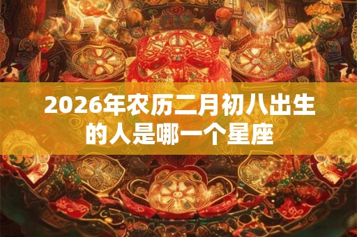 2026年农历二月初八出生的人是哪一个星座