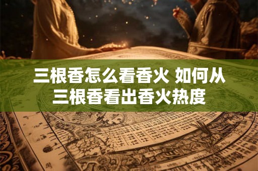 三根香怎么看香火 如何从三根香看出香火热度 三根香怎么看香火 如何从三根香看出香火热度