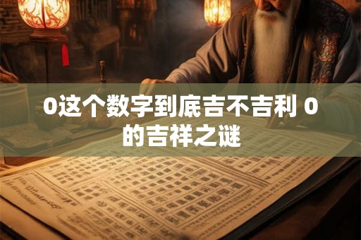 0这个数字到底吉不吉利 0的吉祥之谜 0这个数字到底吉不吉利 0的吉祥之谜