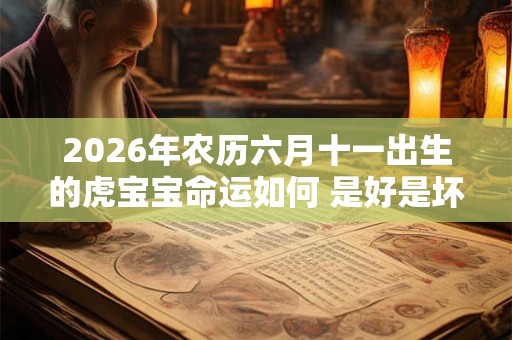 2026年农历六月十一出生的虎宝宝命运如何 是好是坏