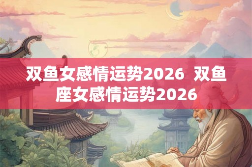 双鱼女感情运势2026  双鱼座女感情运势2026