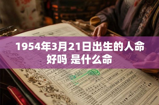 1954年3月21日出生的人命好吗 是什么命