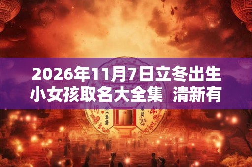 2026年11月7日立冬出生小女孩取名大全集  清新有诗意