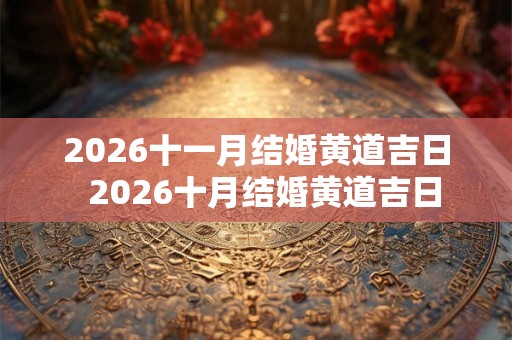 2026十一月结婚黄道吉日  2026十月结婚黄道吉日
