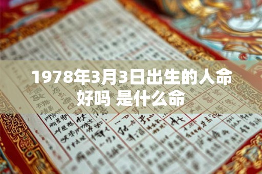 1978年3月3日出生的人命好吗 是什么命 1978年3月3日出生的人命好吗 是什么命