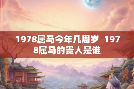 1978属马今年几周岁  1978属马的贵人是谁