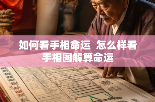 如何看手相命运  怎么样看手相图解算命运