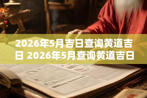 2026年5月吉日查询黄道吉日 2026年5月查询黄道吉日 2026年5月吉日查询黄道吉日 2026年5月查询黄道吉日