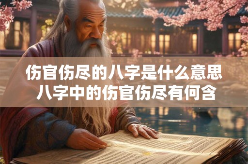 伤官伤尽的八字是什么意思 八字中的伤官伤尽有何含义