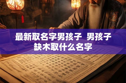 最新取名字男孩子  男孩子缺木取什么名字