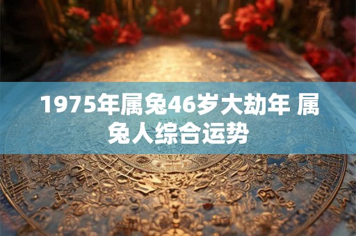 1975年属兔46岁大劫年 属兔人综合运势