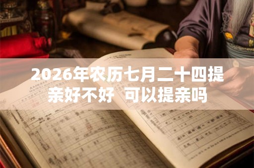 2026年农历七月二十四提亲好不好  可以提亲吗