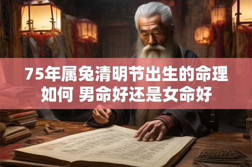 75年属兔清明节出生的命理如何 男命好还是女命好