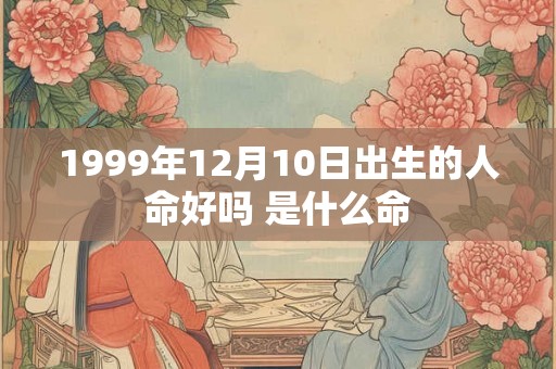 1999年12月10日出生的人命好吗 是什么命