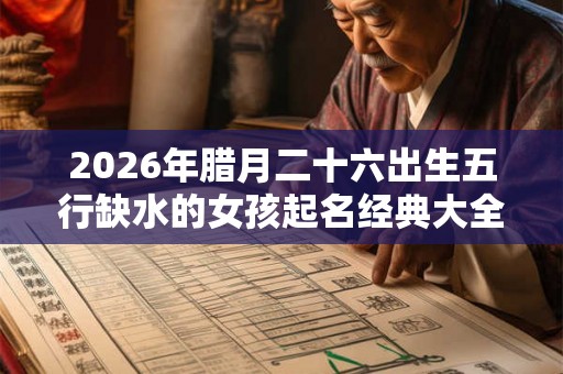 2026年腊月二十六出生五行缺水的女孩起名经典大全