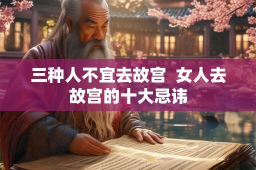 三种人不宜去故宫  女人去故宫的十大忌讳