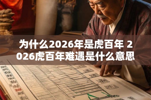 为什么2026年是虎百年 2026虎百年难遇是什么意思