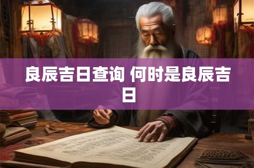 良辰吉日查询 何时是良辰吉日