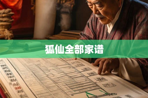 狐仙全部家谱 狐仙全部家谱