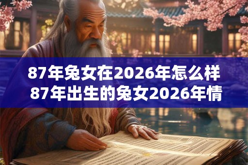87年兔女在2026年怎么样 87年出生的兔女2026年情感如何