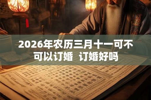 2026年农历三月十一可不可以订婚 订婚好吗 2026年农历三月十一可不可以订婚 订婚好吗
