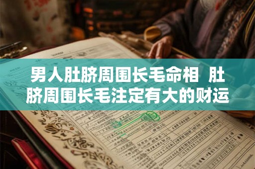 男人肚脐周围长毛命相  肚脐周围长毛注定有大的财运