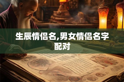 生辰情侣名,男女情侣名字配对