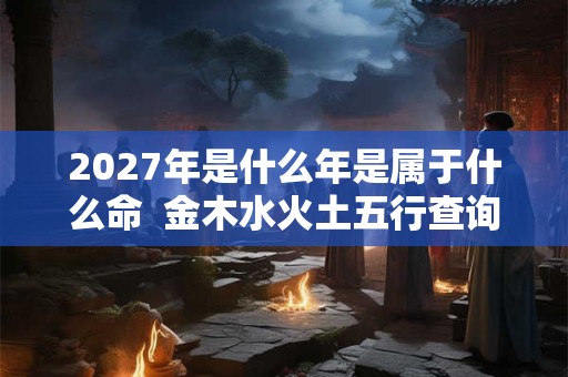2027年是什么年是属于什么命 金木水火土五行查询表 2027年是什么年是属于什么命 金木水火土五行查询表