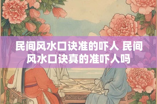 民间风水口诀准的吓人 民间风水口诀真的准吓人吗 民间风水口诀准的吓人 民间风水口诀真的准吓人吗