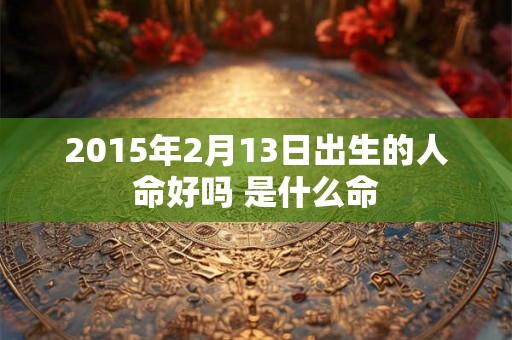 2015年2月13日出生的人命好吗 是什么命