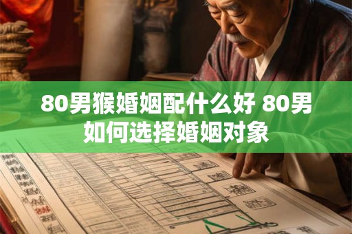 80男猴婚姻配什么好 80男如何选择婚姻对象 80男猴婚姻配什么好 80男如何选择婚姻对象
