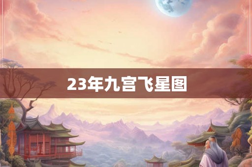 23年九宫飞星图