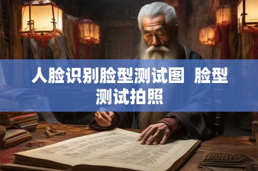 人脸识别脸型测试图  脸型测试拍照