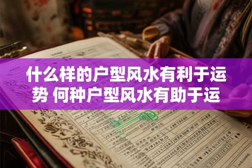 什么样的户型风水有利于运势 何种户型风水有助于运势