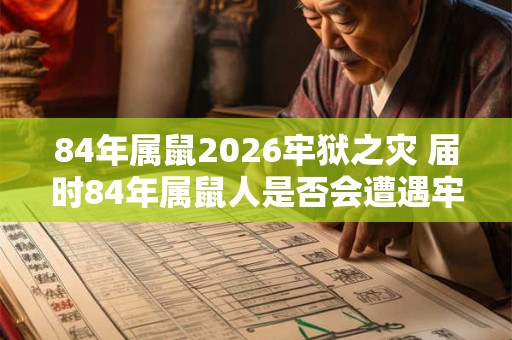 84年属鼠2026牢狱之灾 届时84年属鼠人是否会遭遇牢狱之灾