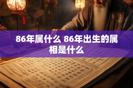 86年属什么 86年出生的属相是什么 86年属什么 86年出生的属相是什么
