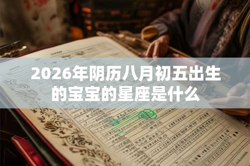 2026年阴历八月初五出生的宝宝的星座是什么