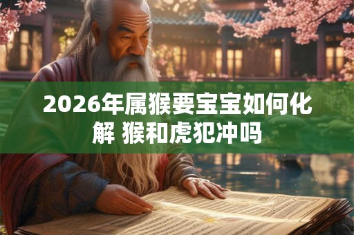 2026年属猴要宝宝如何化解 猴和虎犯冲吗