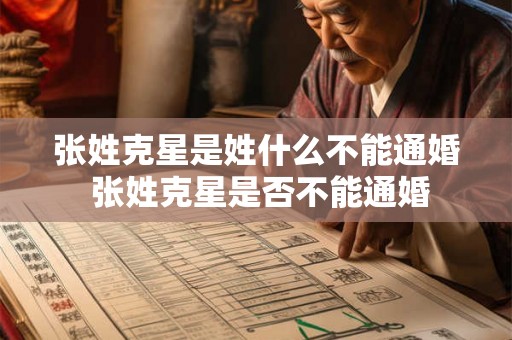 张姓克星是姓什么不能通婚 张姓克星是否不能通婚