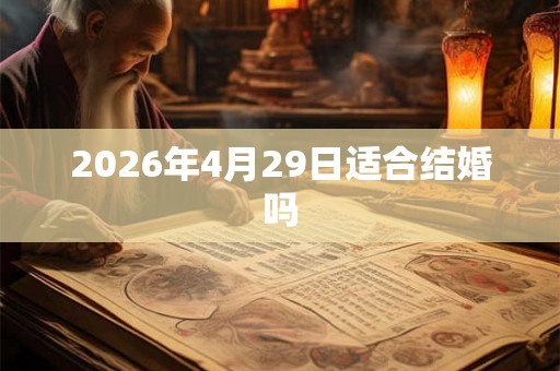 2026年4月29日适合结婚吗