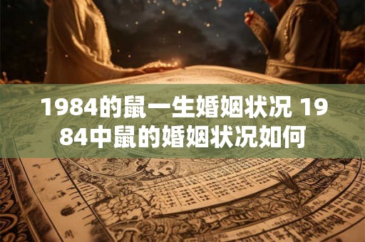 1984的鼠一生婚姻状况 1984中鼠的婚姻状况如何