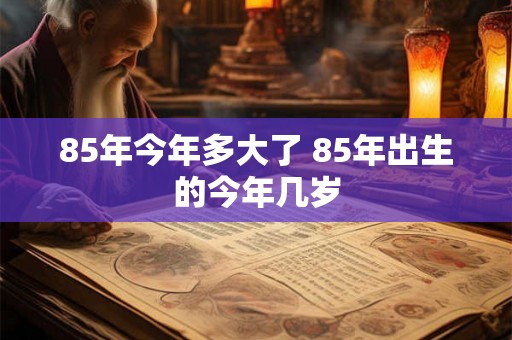 85年今年多大了 85年出生的今年几岁