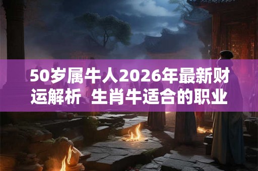 50岁属牛人2026年最新财运解析  生肖牛适合的职业有哪些