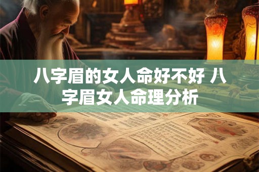八字眉的女人命好不好 八字眉女人命理分析
