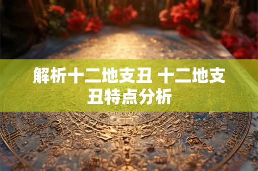解析十二地支丑 十二地支丑特点分析