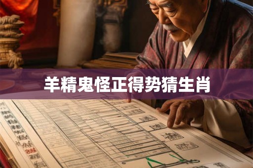 羊精鬼怪正得势猜生肖