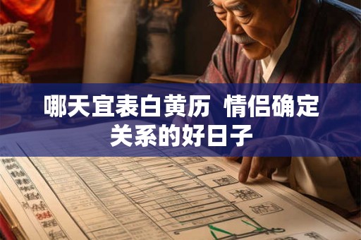 哪天宜表白黄历 情侣确定关系的好日子 哪天宜表白黄历 情侣确定关系的好日子
